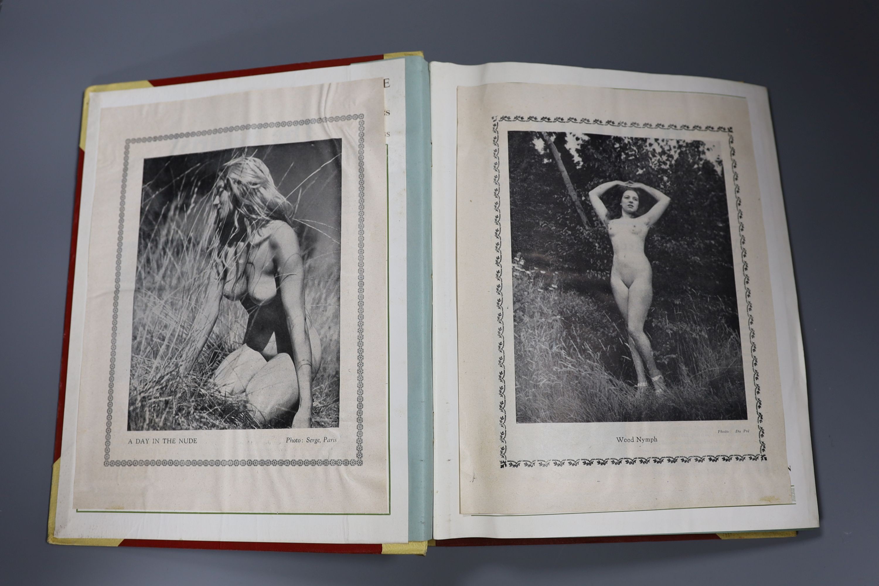 Six albums of studio photos of female nudes, 1950s-60s